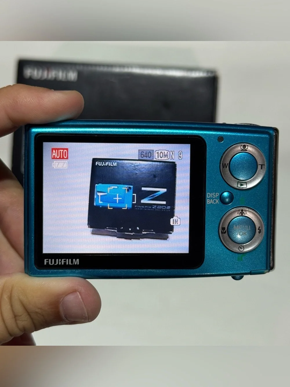FUJIFILM FinePix Z20fd Blue 10.0MP 3x Digital Camera CIB Tested + Working EUC!!